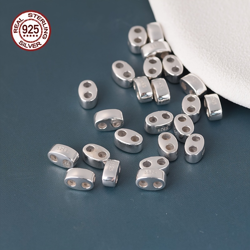 2pcs S925 Sterling Silver Adjustable Beads for Jewellery Making