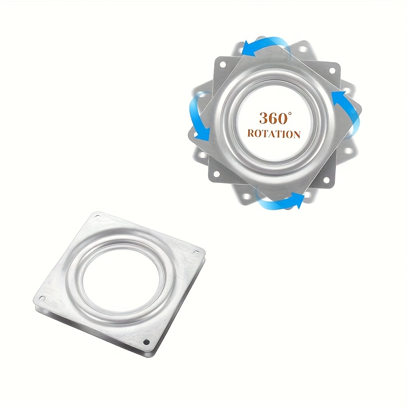 TEMU 2pcs Heavy-duty 6-inch Turntable - Load Capacity Of 500 Lbs (bidirectional Rotation), Stainless Steel Construction, 360° Smooth Rotation,