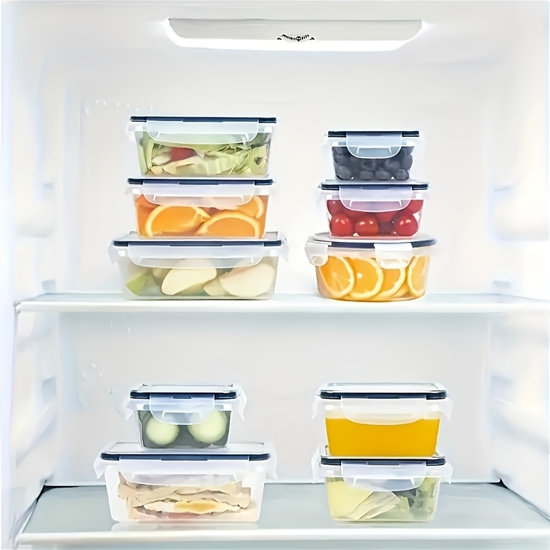 four sets of multi functional transparent food storage kits multi size tightly closed lid to     fruits vegetables pasta and more keep your   and your   and organized Product details 2