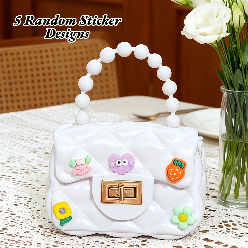 womens small handbag mini jelly bag sling bag lock closure - Temu