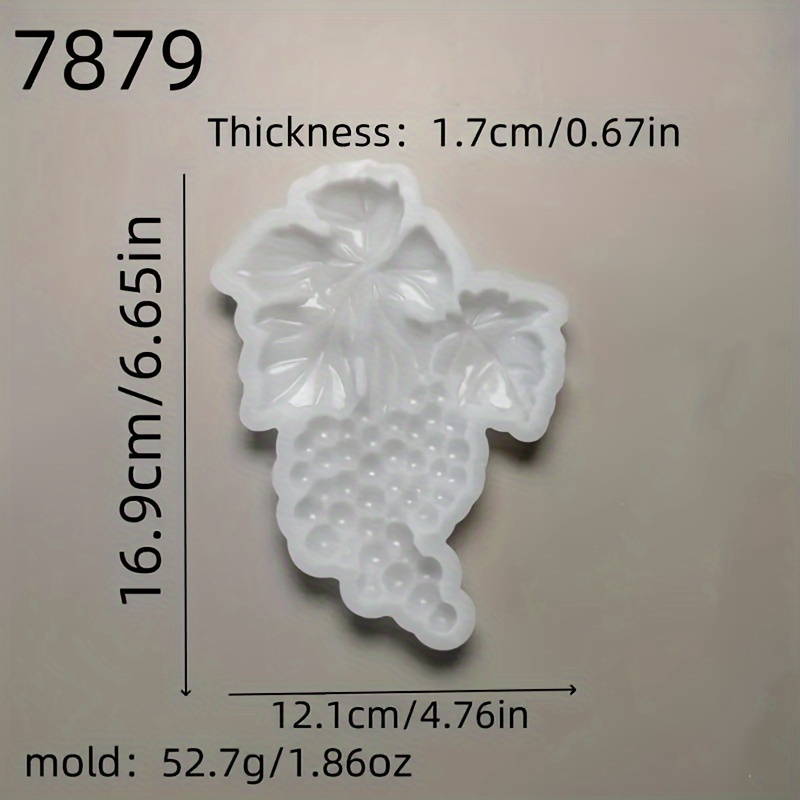 Image of Silicone Mold For Grape Wall Hangings, Decorative Items For Living Room And Bedroom Walls, Semi-3d Fruit Epoxy Resin Drip Molds, And Plaster Molds