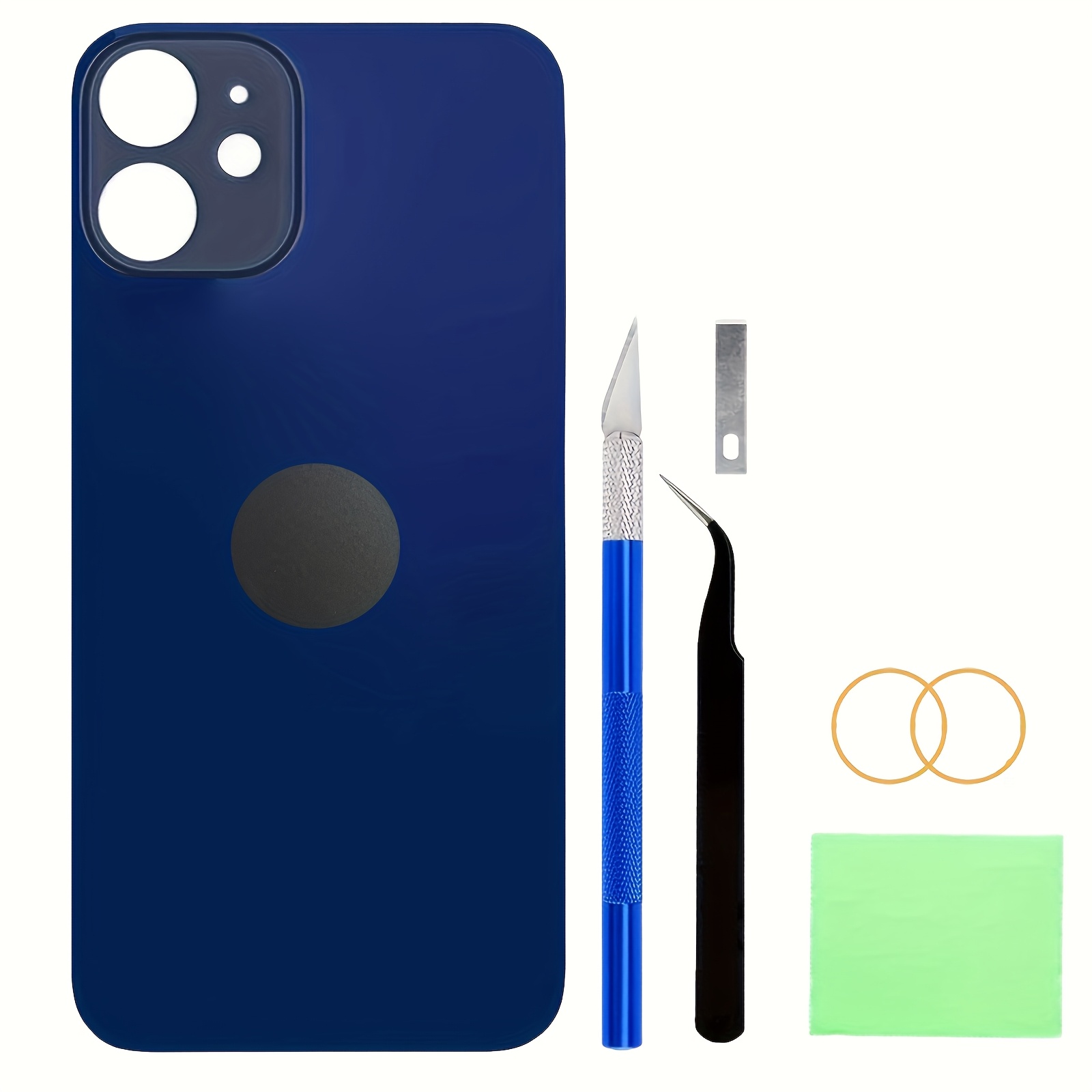 Vitre Arrière IPhone 8 / SE 2022 Avec Grand Trou Pour Logo - Cache Batterie - Marque Phonmatic