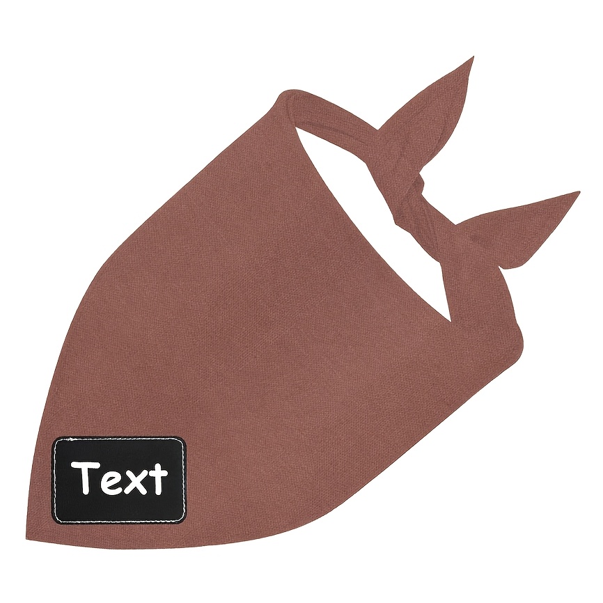 TEMU Personalized Name/number/text Collar/headscarf - Triangular Soft Pet Shawl Suitable For Small , Pet Lovers Gift With Name, Number, Text - -tie