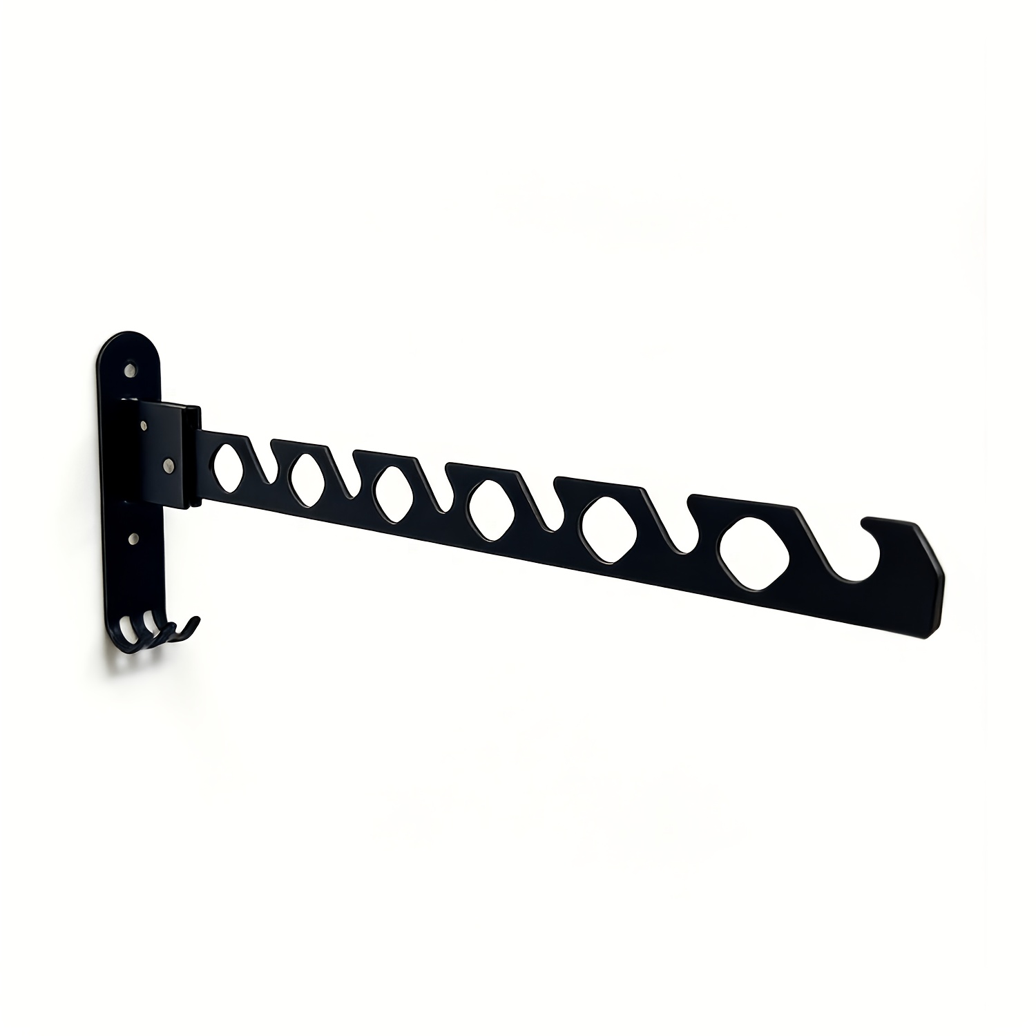 TEMU Wall-mounted Folding Clothes Drying Rack, High-load-bearing Garment Storage Hanger, Space-saving Wall-mounted Clothes Hanger, Rack For Hanging
