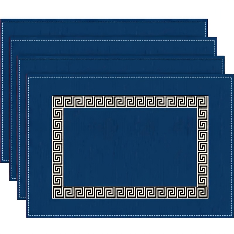 4pcs/6pcs Elegant Placemats, Polyester High Temperature Resistant, - Suitable For Holiday Banquets, Parties And Daily Dining, Coffee Table, Home Decoration, Only Hand Washable