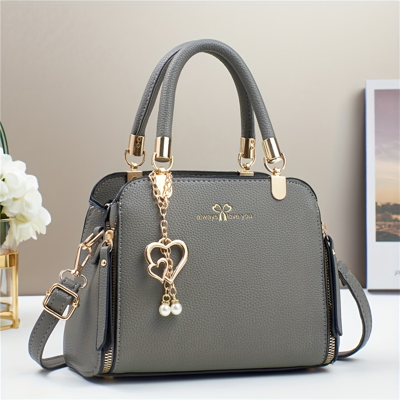 Large Crossbody Bag with Golden