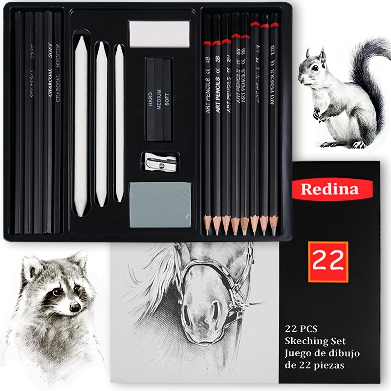 Set 3 Matite Bianche Carboncino Pasler - Per Disegno Su Carta Nera E Kraft, Alta Pigmentazione - Foto 4