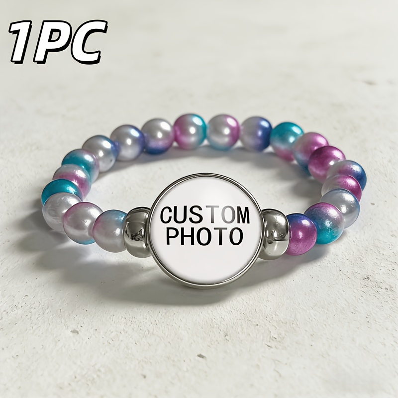 E-shop Personalisiertes Foto-Geschenk nach Maß: Die erste für personalisierte Foto-Armbänder für Damen, modische Armbänder mit individuellem Einsatz