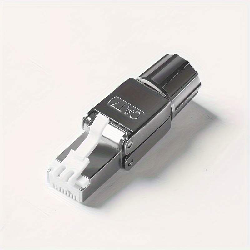 10gigabit Rj45 Connector - Shielded Network Cable, Compatible With Cat6/cat5e/