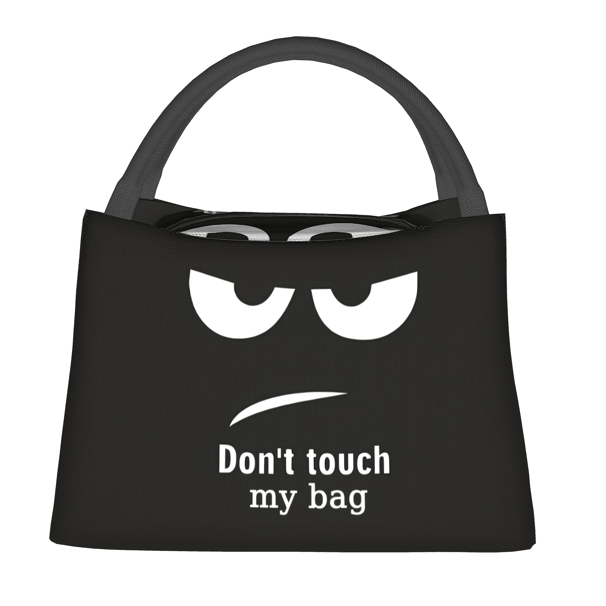 TEMU 1pc " My Bag" Insulated Lunch Bag - Reusable Refrigerated Cooler Tote With Humorous Design, Durable Polyester For Camping, Beach, Office &