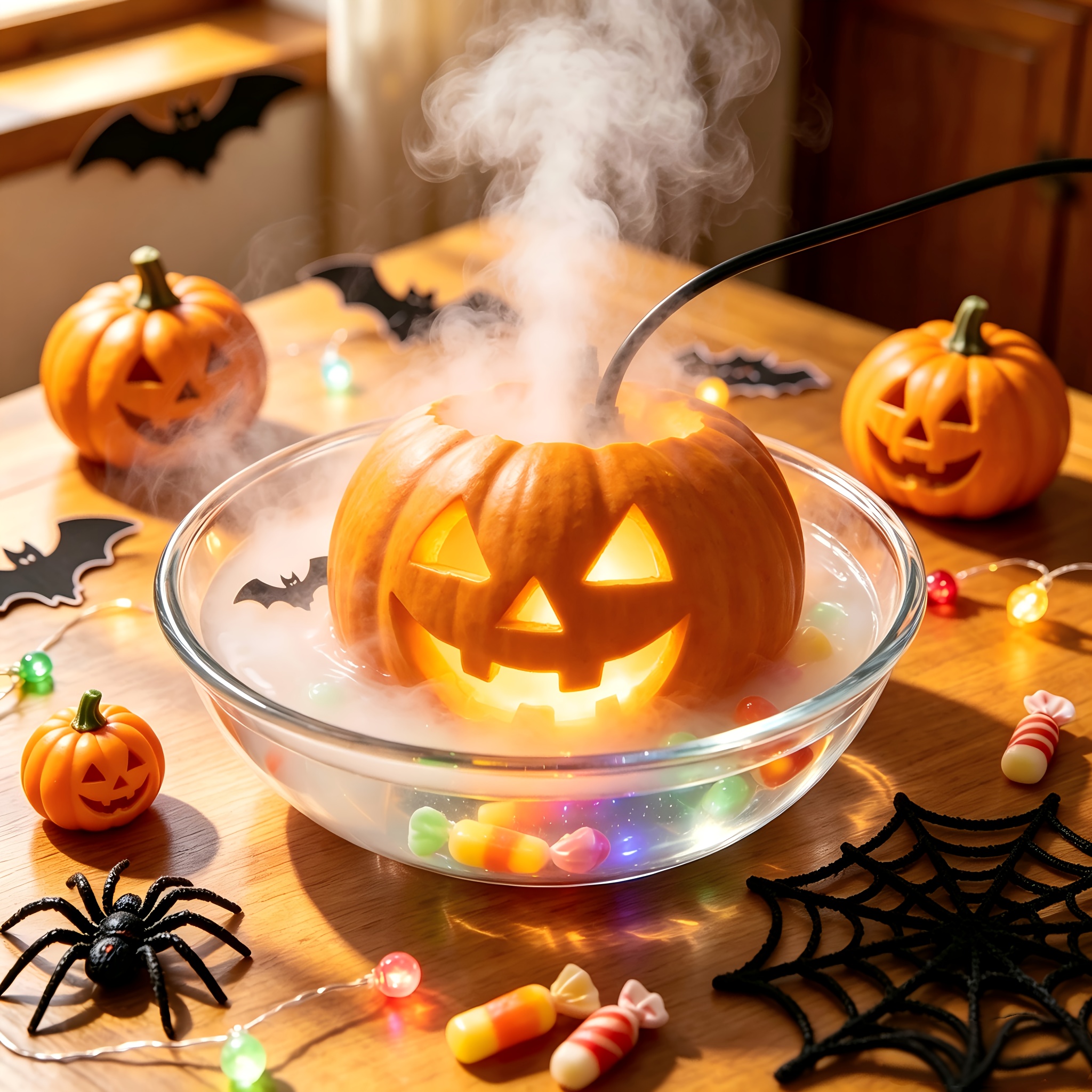 two pack aquarium sprayer halloween cauldron spray halloween desktop mist maker aquarium landscape sprayer usb powered nebulizer with light aquarium landscape ornament suitable for parties amusement park haunted houses and courtyard Product details 5