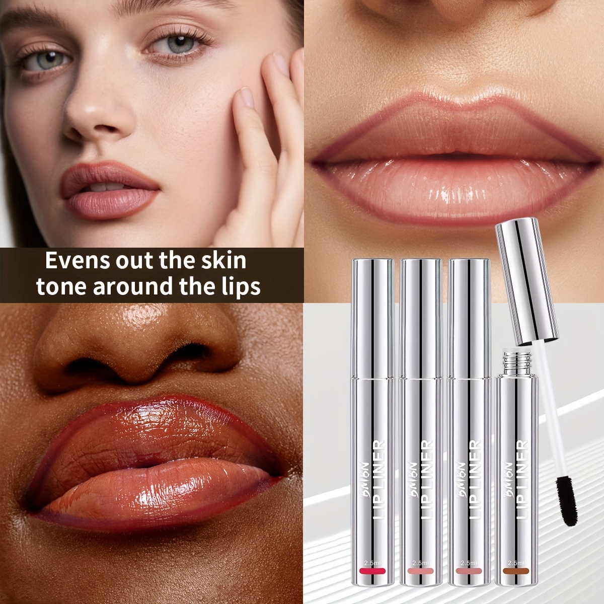 1pc bmbn long lasting waterproof lip liner liquid formula for precise line definition and smooth application maintains a   all day suitable for   types