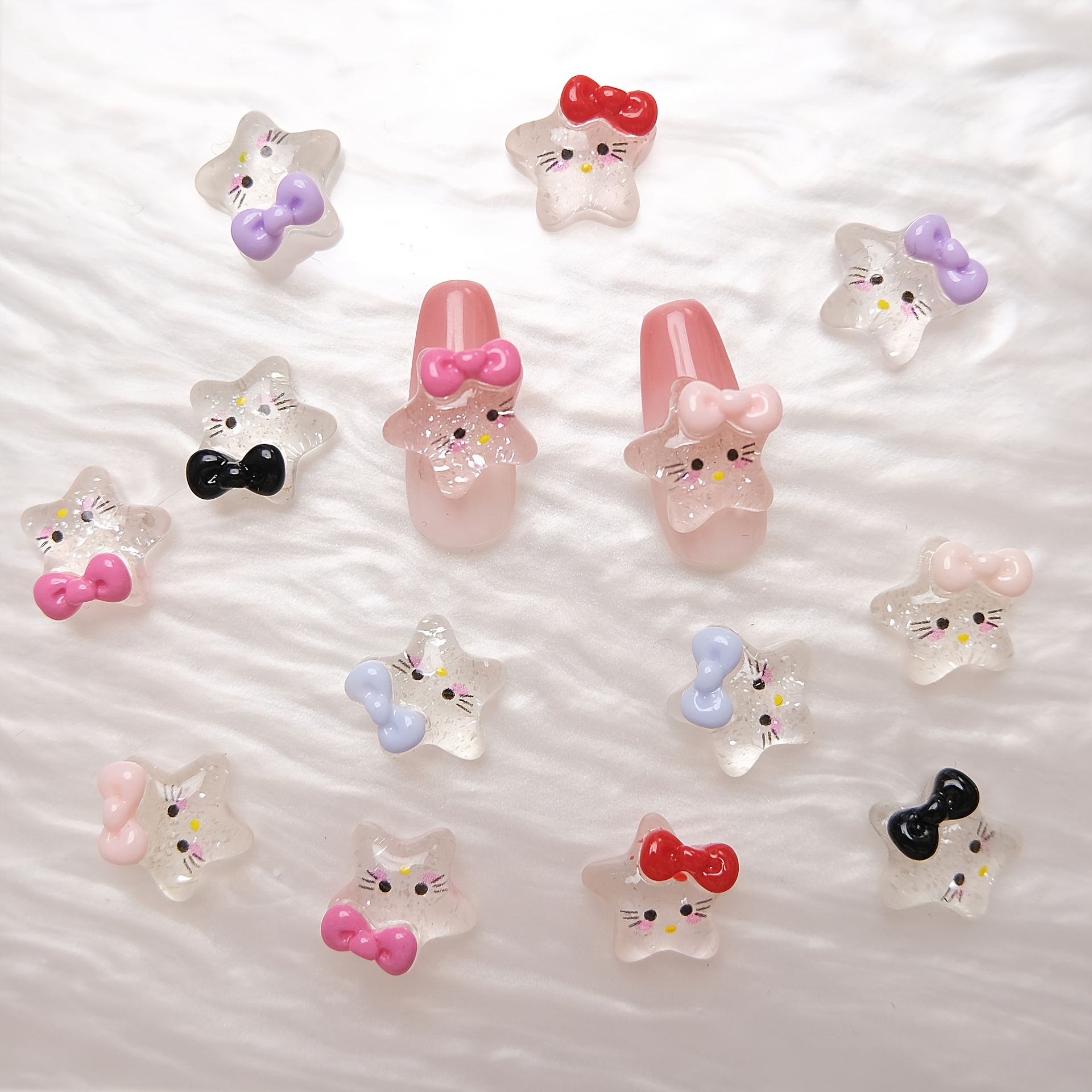 

[customer ] 20pcs 3d Bow - Hypoallergenic , For Diy & Pedicures