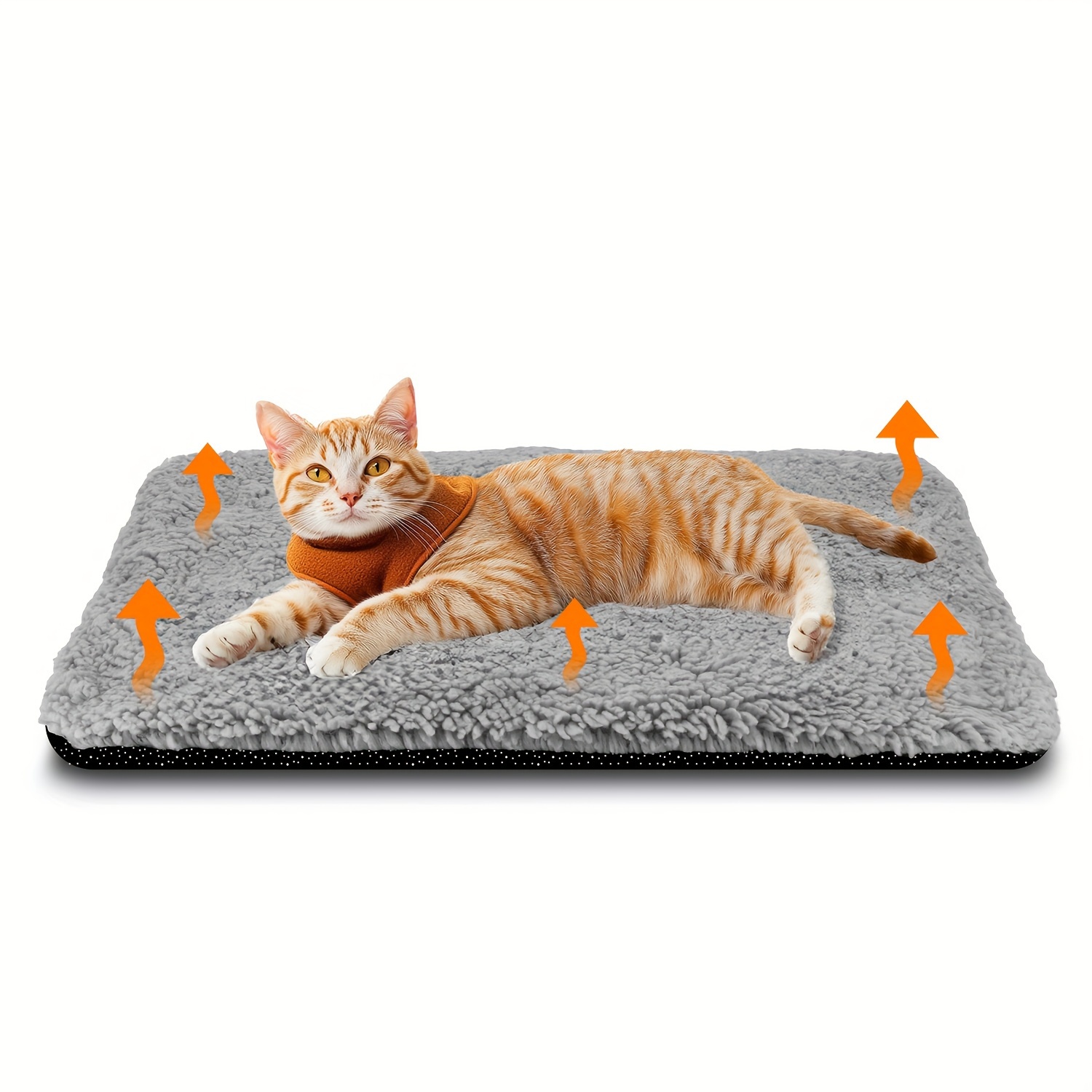Super Soft Cat Bed, Thermal Dog Crate Bed Mat For Sleeping, Washable Anti-slip Pet Kennel Pad For Small Medium Puppy Kitten Indoor Outdoor