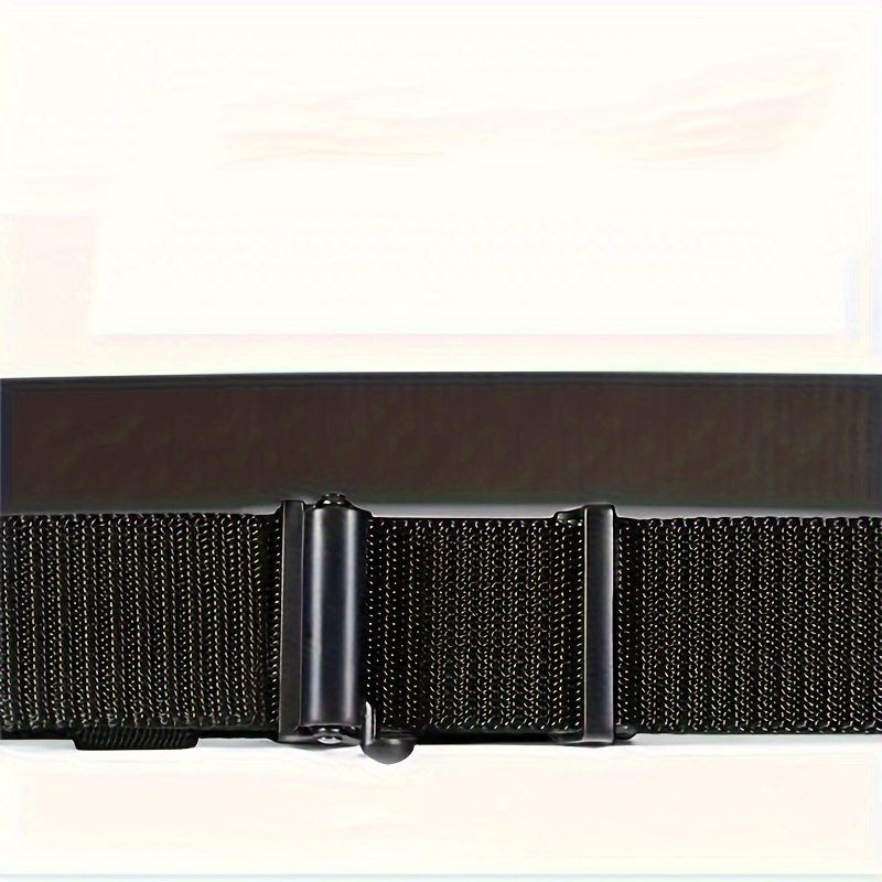 Canvas Belt With Alloy Automatic Buckle Men's Outdoor Casual Jeans Belt