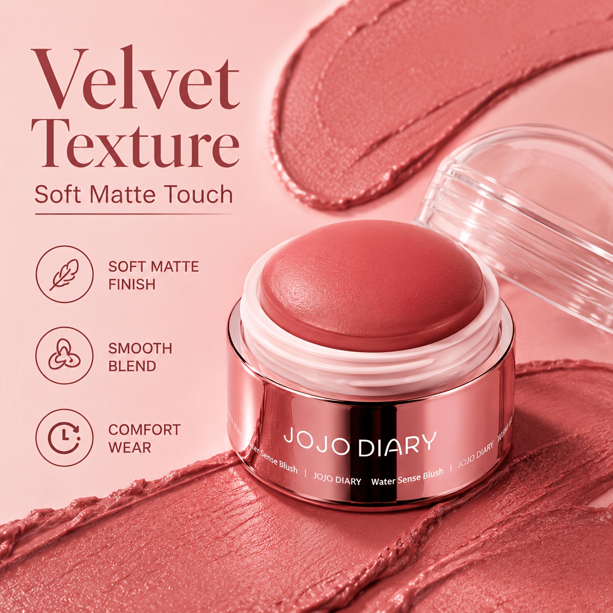 JOJO DIARY Lip & Cheek Dual-Purpose Blush