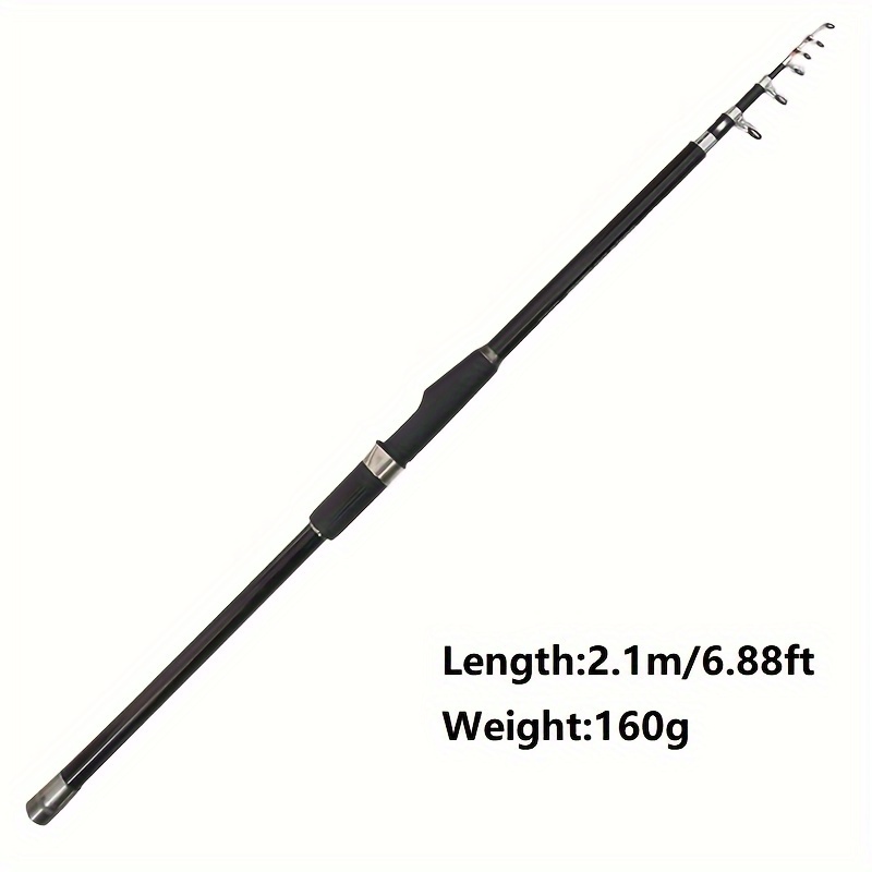  lamphle 1.2/1.5/1.8/2.1/2.4m Telescopic Fishing Rod Saltwater &  Freshwater Professional Fishing Poles for Men Heavy Duty Fishing Rod Carbon  Fiber Fishing Pole Universal M : Sports & Outdoors