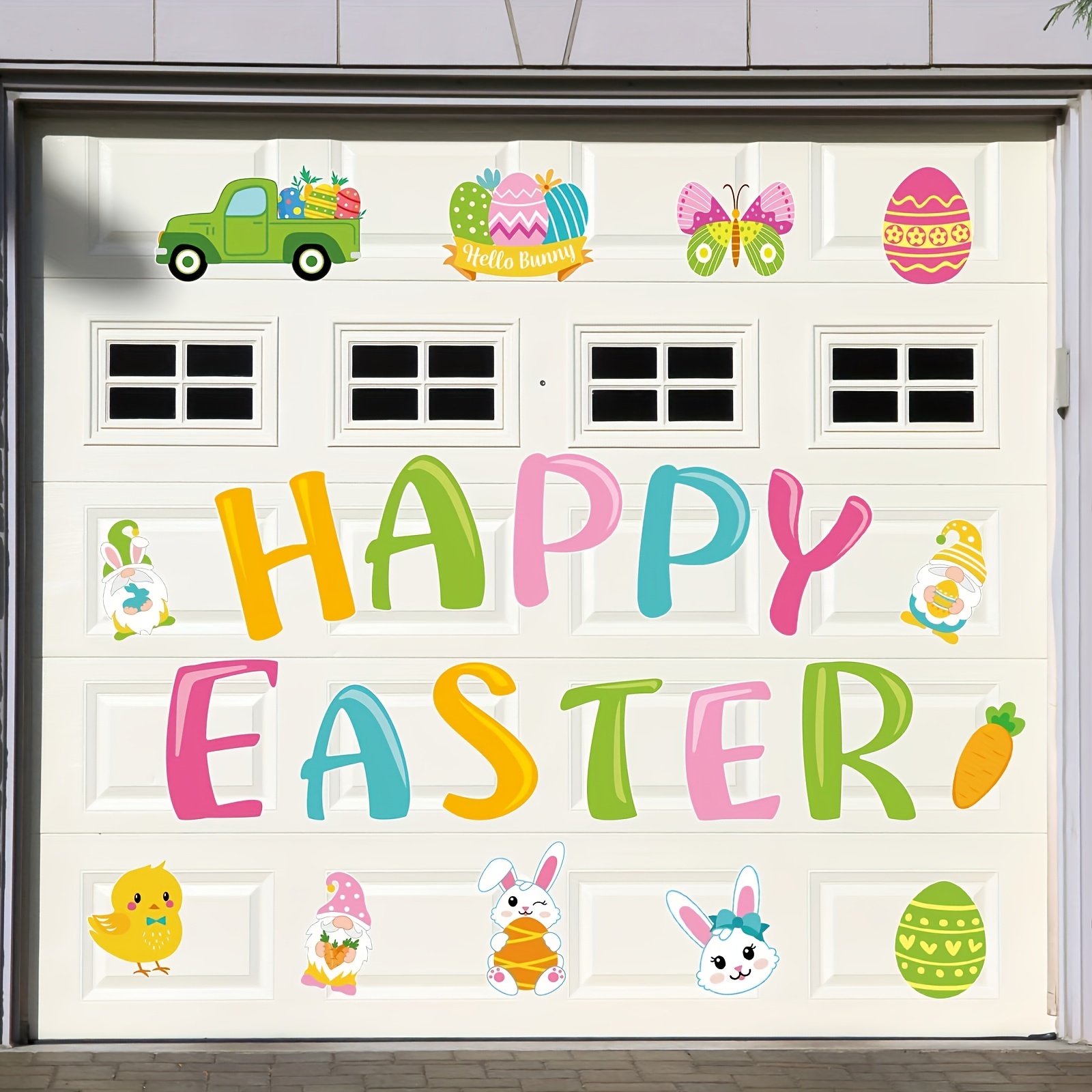 

23pcs Garage Door Decor Magnets Magnetic Easter Decorations Easter Magnetic Large Stickers Easter Eggs Carrot Magnets Gnome Magnetic Fridge Decals Car Outdoor Holiday Decorations