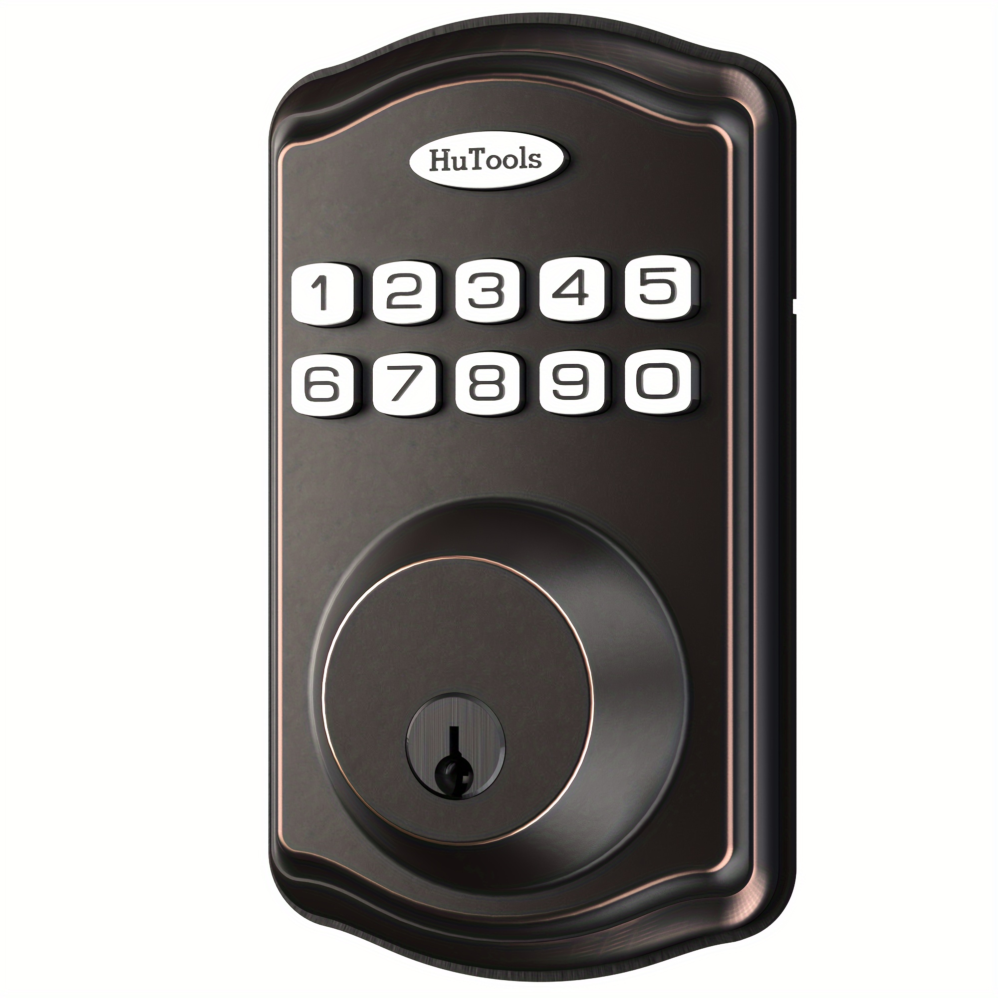 

Keyless Entry Door Lock, Electronic Keypad Deadbolt Lock, Auto Lock, 1 Touch Locking, 20 Customizable User Codes, Back Lit, Easy Installation For Front Back Door, Oil Rubbed Bronze