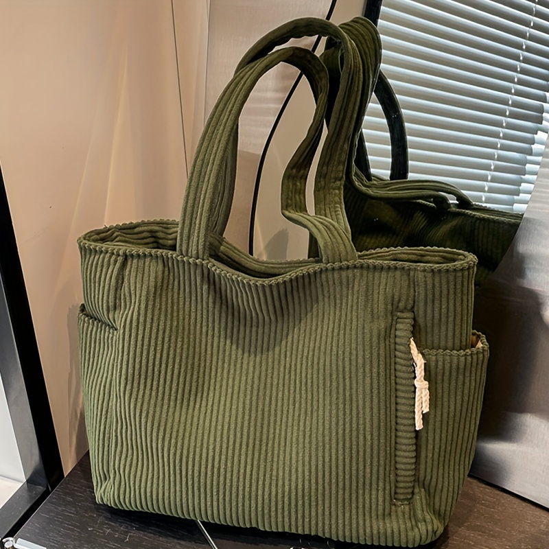 トートバッグ GREEN STUFF Casually boxy shopper bag 53 ribbed corduroy cor MUSINSA | GREEN STUFF boxy bag 53 - corduroy canvas ivory