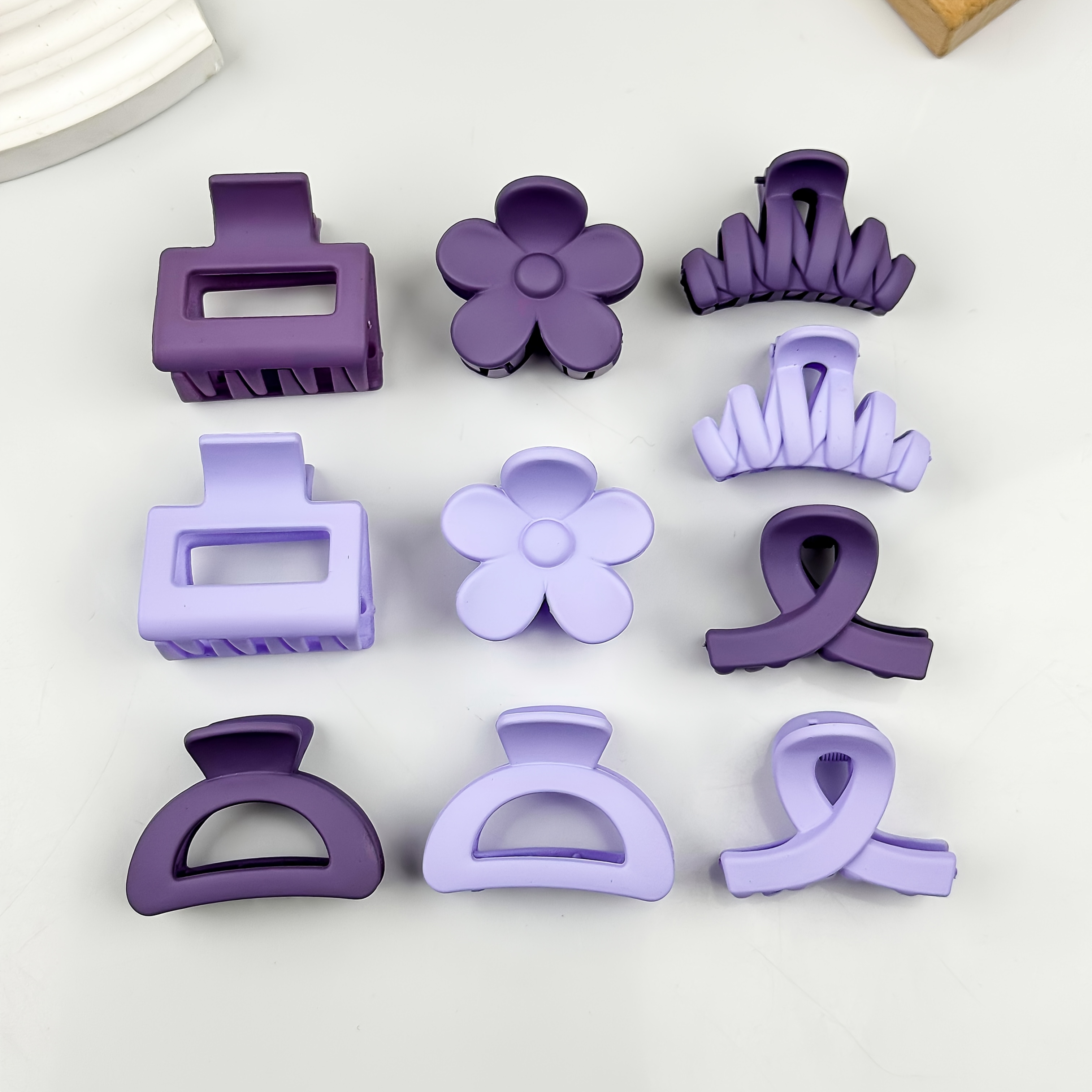 TEMU 10pcs Elegant Purple Hair Accessory Set, Women's Hair Clips, Small Hair Clips, Side Hair Clips, Perfect Valentine's Day Additions, Hairstyle