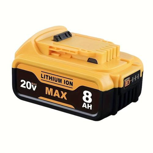 2pcs 20v 8 0ah replacement battery compatible for dewalt 20 battery dcb200 dcb204 dcb206 dcb206 2 dcb201 dcb203 dcb181 dcb