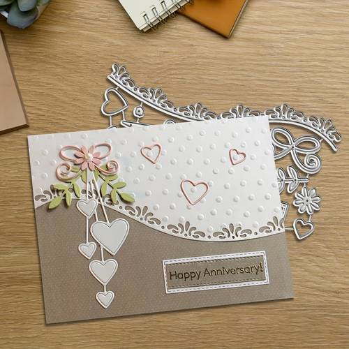 1pc creative lace metal cutting die decoration embossing die cut greeting card making template suitable for album card making handmade