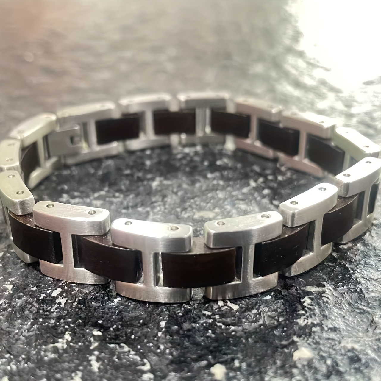 Men's Wooden Bracelet, Anniversary Gift for Him