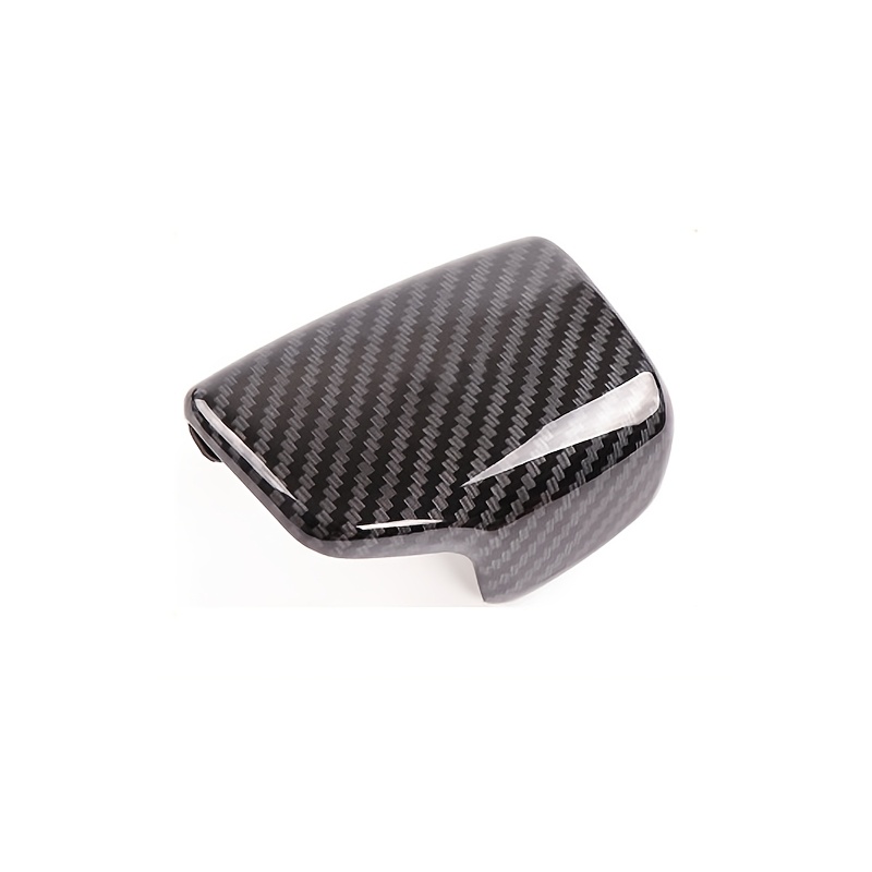 TEMU Cache-pommeau de de vitesses pour Audi 17-23 A4, 18-23 Q5, 17-19 Q7, manchon de garniture intérieure pour de vitesses, fibre de carbone