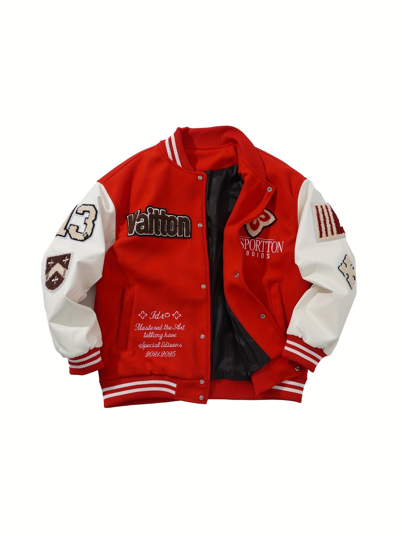TUTATCI ツイタチ VELTON VARSITY JACKET Boxy Fit Graffiti Varsity Jacket | boohoo CA