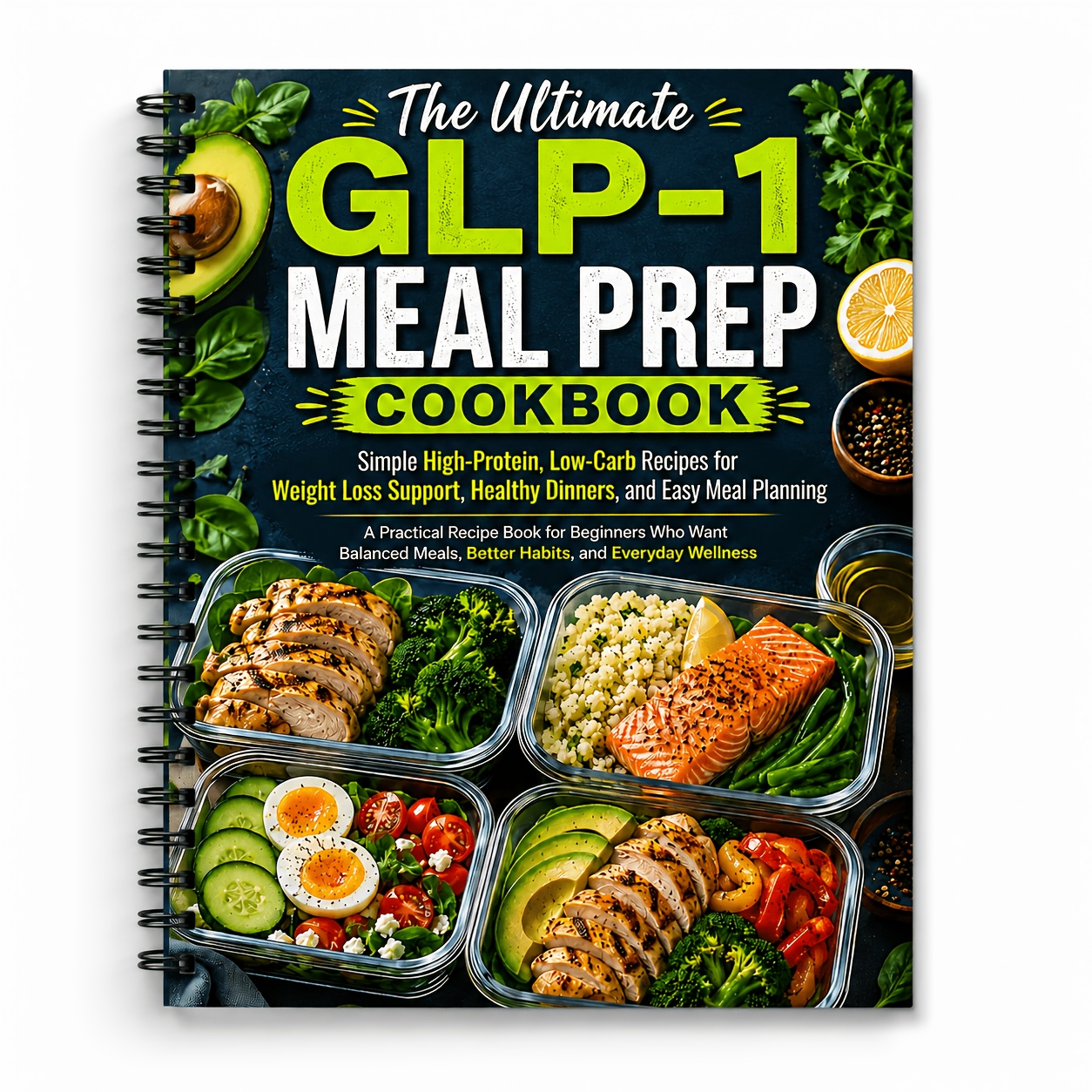 TEMU The Ultimate Glp-1 Meal Prep Cookbook Simple High-protein, Low-carb Recipes For Weight Loss Support, Healthy Dinners, And Easy Meal Planning A