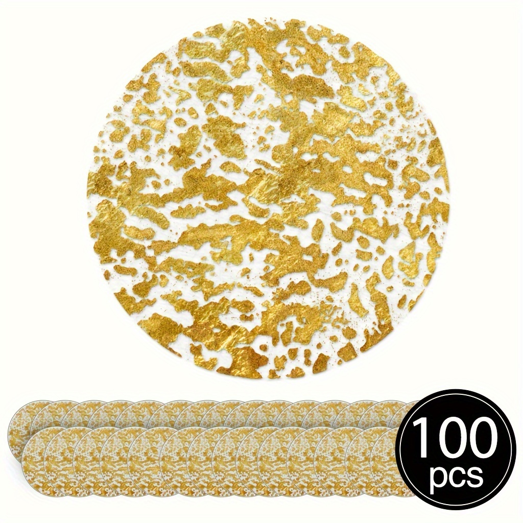 20 Goldene Tischsets Rund, 33 Cm Durchmesser – Perfekt Für Hochzeitsdeko & Geburtstagspartys
