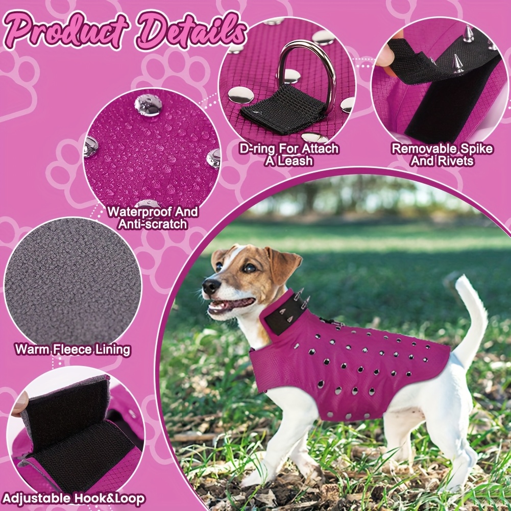 spike vest dog harness vest small dogs reflective dog vest Temu