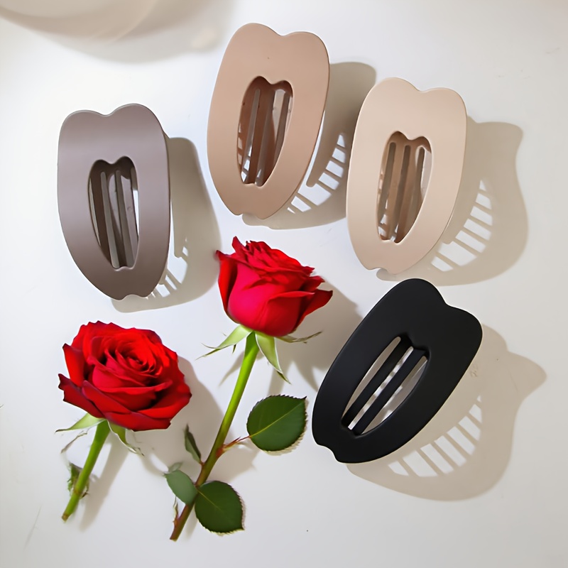 Women's Flat Hair Clips, Frosted Flat Claw Clips, Strong Styling Large Hair Clips, Suitable for Thick and Fine Hair, Sturdy Grip Without Slipping, Hair Claw Clip Hair Accessory.
