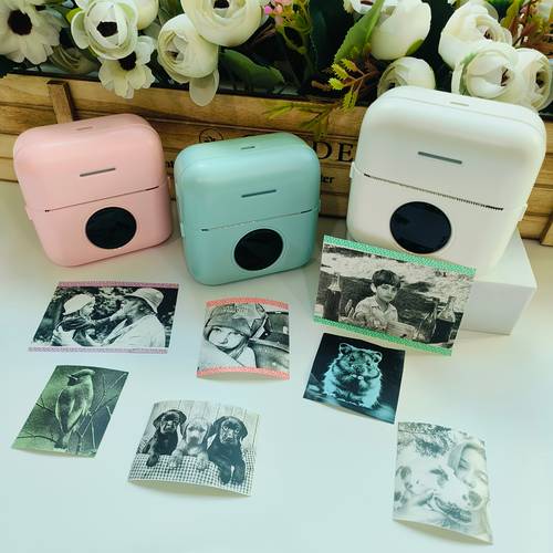 new mini portable printer usb rechargeable prints banners documents labels tube painting easy and cute for gifts