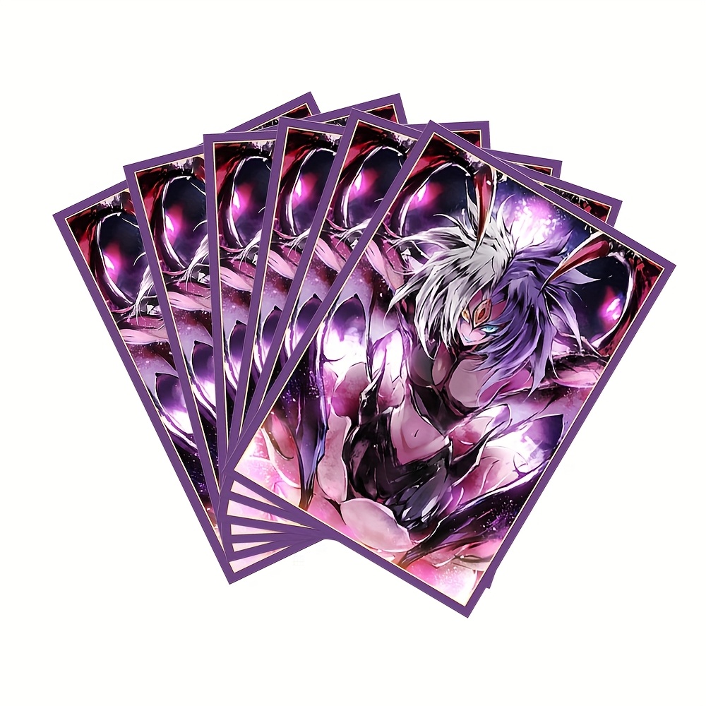 small anime card sleeves 100PCS Art Anime Laser Card Sleeves Small Cards Card Shield Board Game  Trading Cards Top Loader Holographic Deck Protector for TCG Japanese Size  Cards 63x90mm (11) : Amazon.com.au: Toys & Games