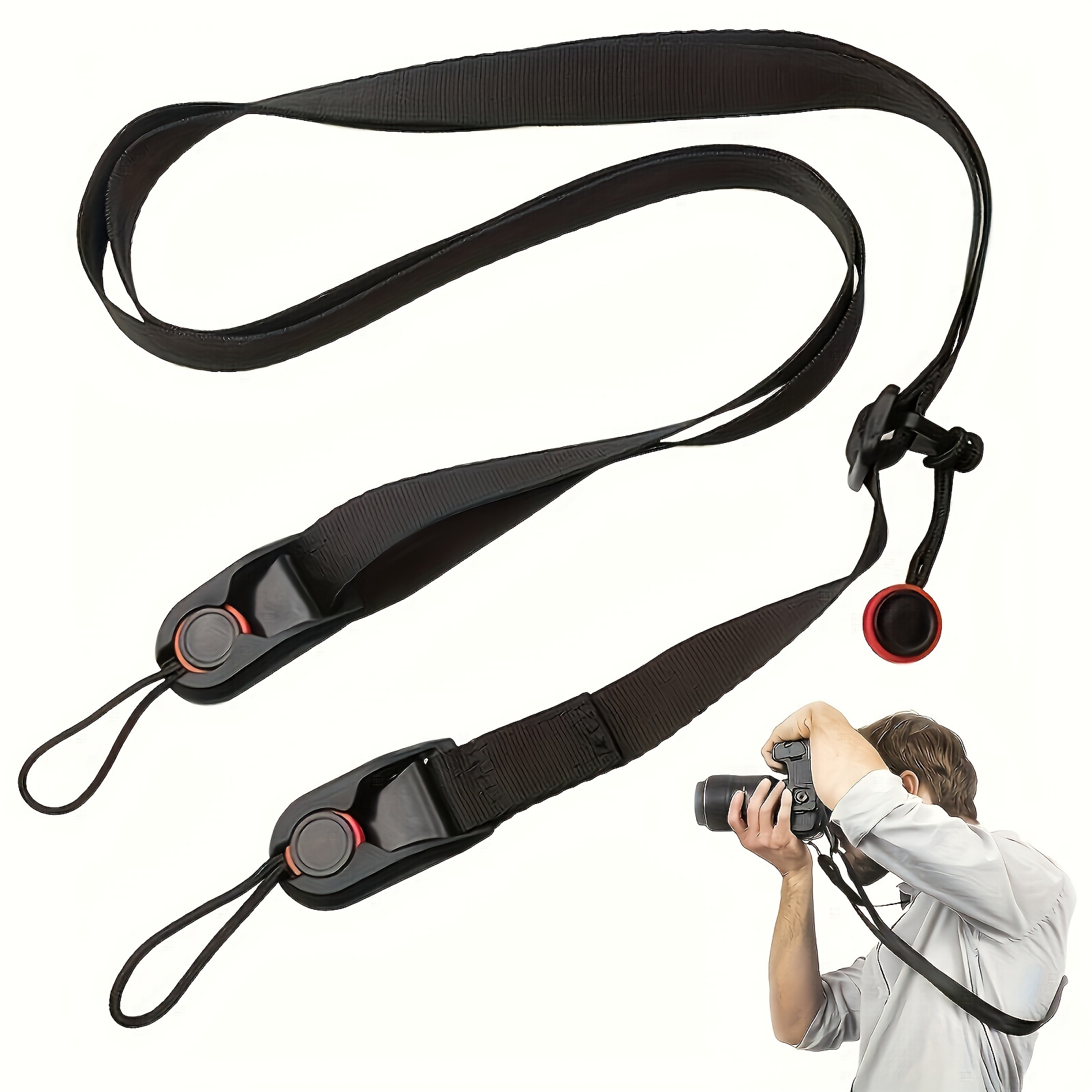 

Universal Camera Strap: Suitable For , , And Other Mirrorless Cameras - Neck, Wrist, Shoulder, And Waist Straps - Durable And Comfortable