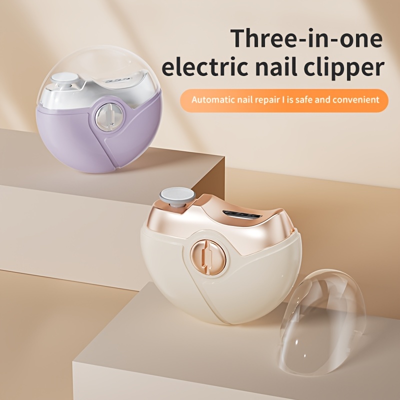 Three-in-One Electric Nail Trimmer, Remover & Buffer