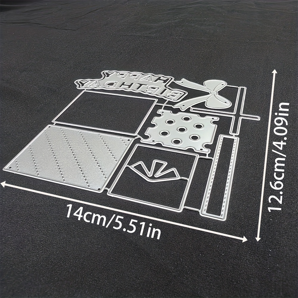 TEMU 1pc Metal Cutting Die In A Silver-gray Color, Designed With A Fantasy Theme, Perfect For Scrapbooking, Embossing, Handmade Greeting Cards, And
