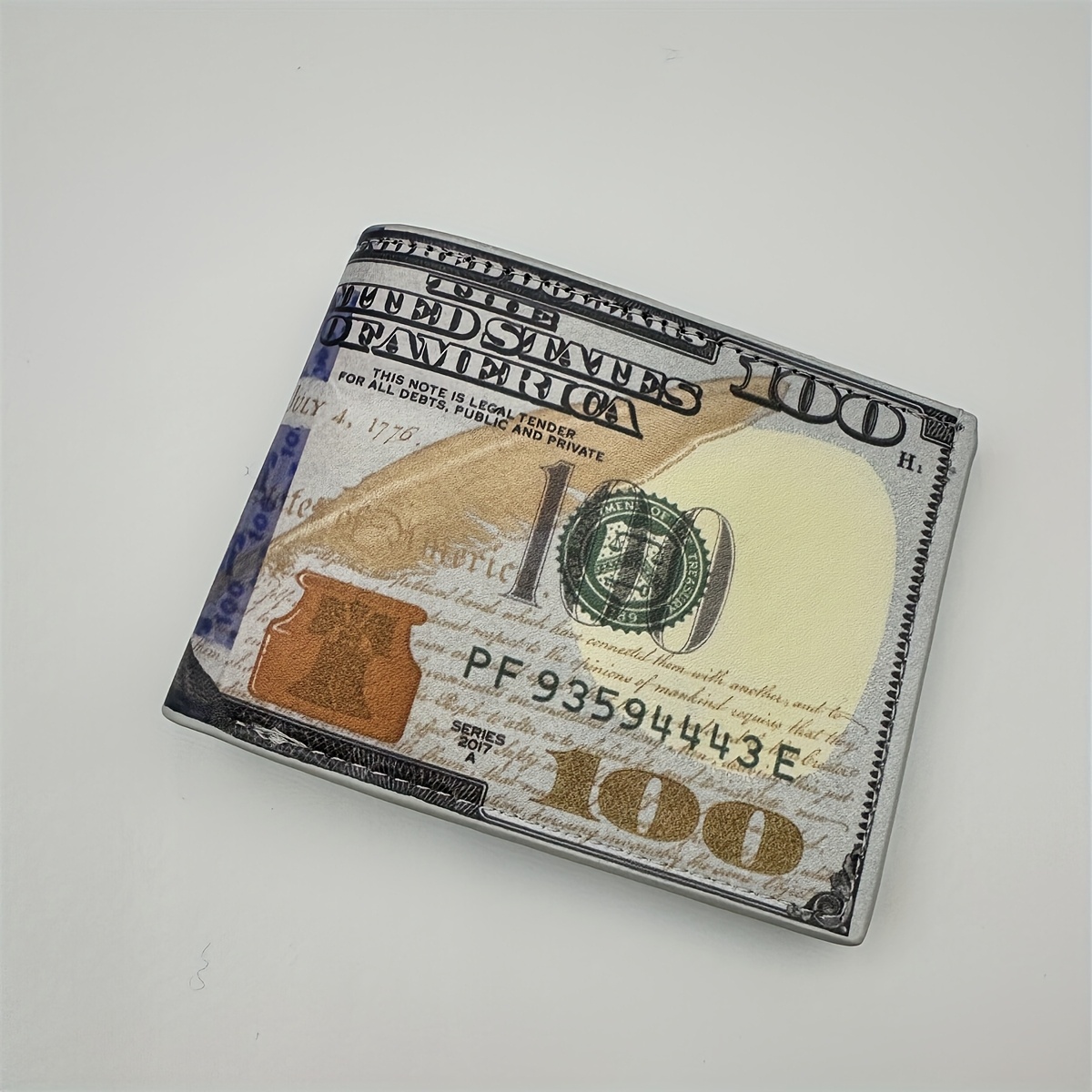TEMU 1pc Leather $100 Wallet, Novelty Money Pattern, Gags & Gifts, Unique Piece