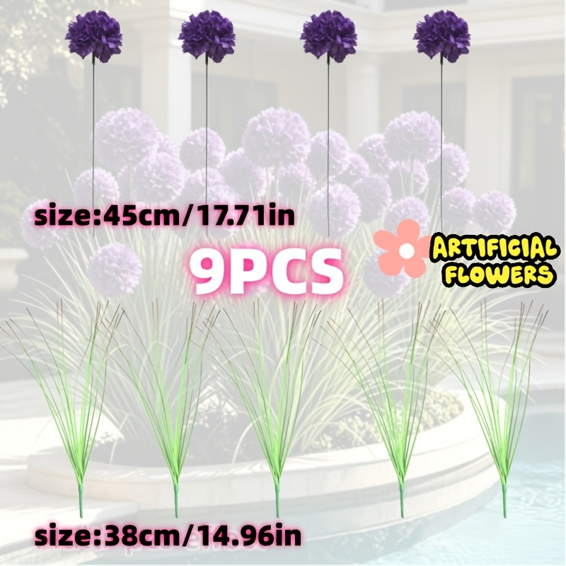 TEMU artificiale a viola lunga, con design di lunga e , densit�, completo e tridimensionale, - a molteplici scene, decorazione da per soggiorno, per