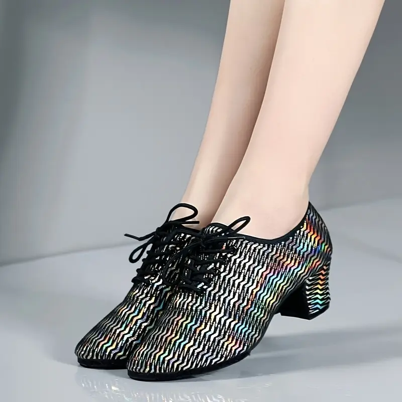 Scarpe Da Ballo Latino Donna Syrads | Tacco 6/7.5/9 Cm | Aperte In Punta Per Salsa, Tango E Matrimoni - Foto 7