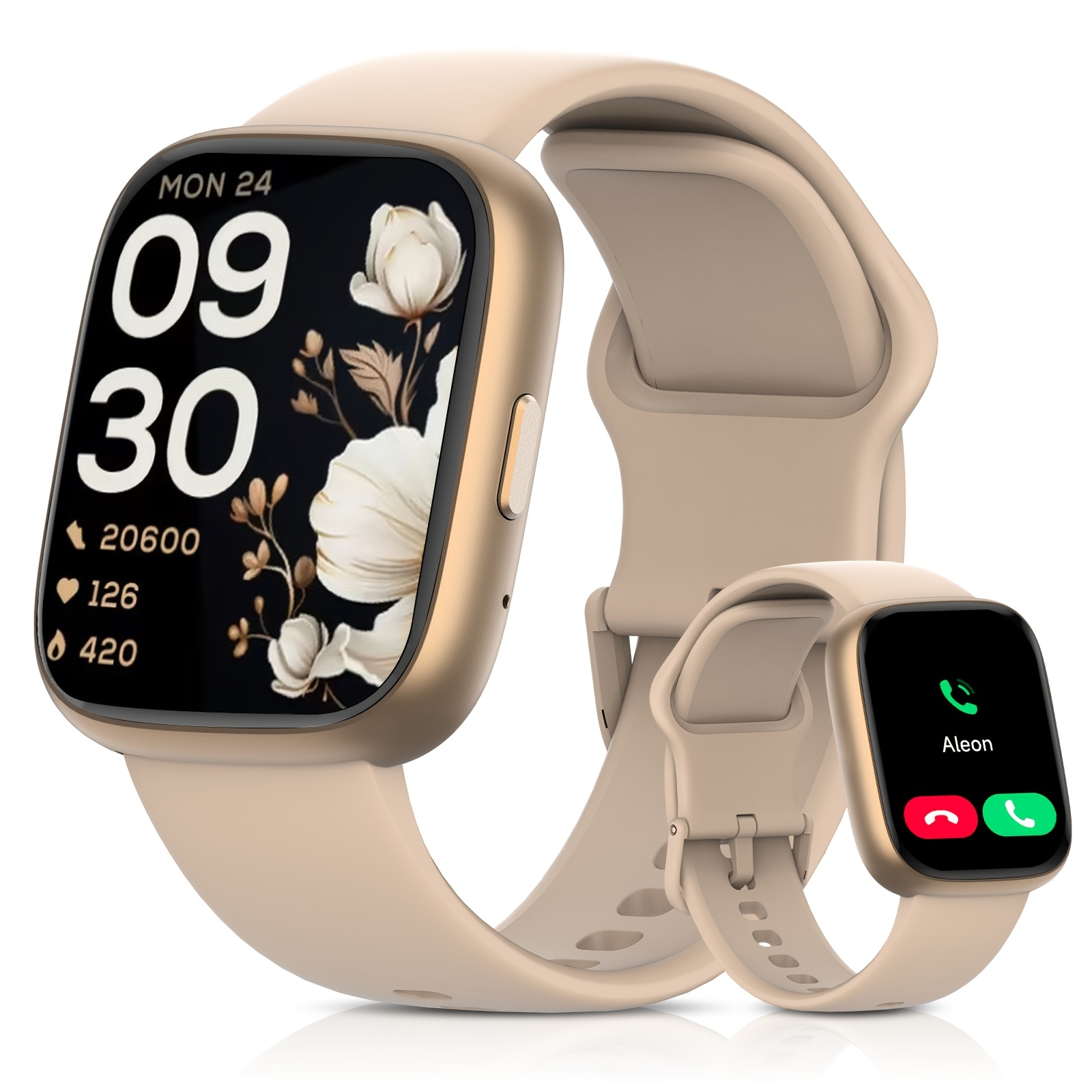 TEMU Cadeau de Saint-Valentin, Montre Connectée FAWEIO de 1,83 pouce (Répondre/ des Appels), Montre Intelligente pour Hommes et Femmes, Plus de 100