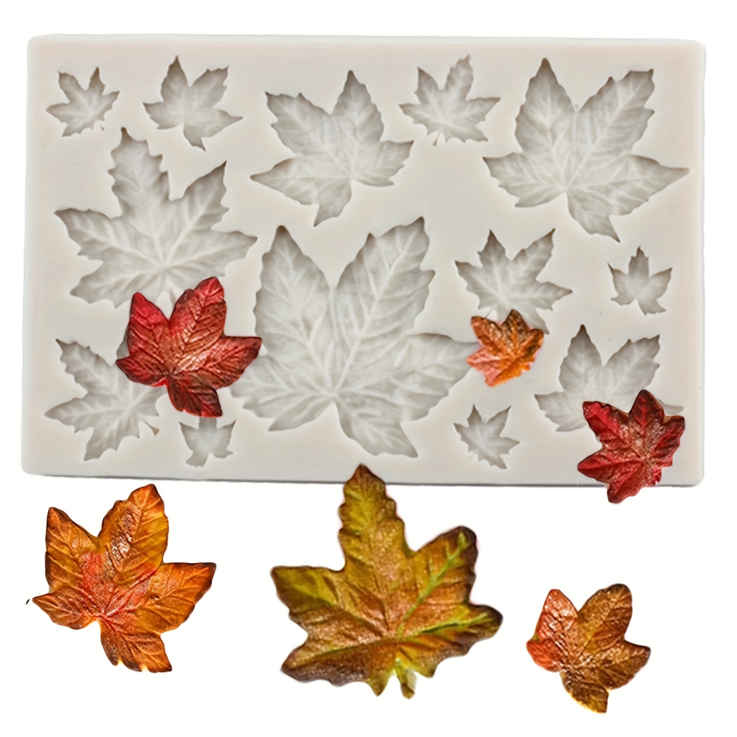 

1pc Maple Leaf Silicone Molds, 3d Chocolate Candy & Fondant Clay Casting, Cupcake Topper & Cake Decorating, Flexible And , Bpa-free Kitchen Bakeware Mold