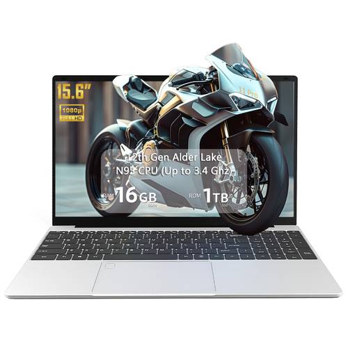 15 6 inch laptop pc full hd 16 9 display gen core n95 processor 16gb 32gb 512gb 1tb ssd fingerprint wi fi 2 4ghz 5ghz usb3 0 2 silvery