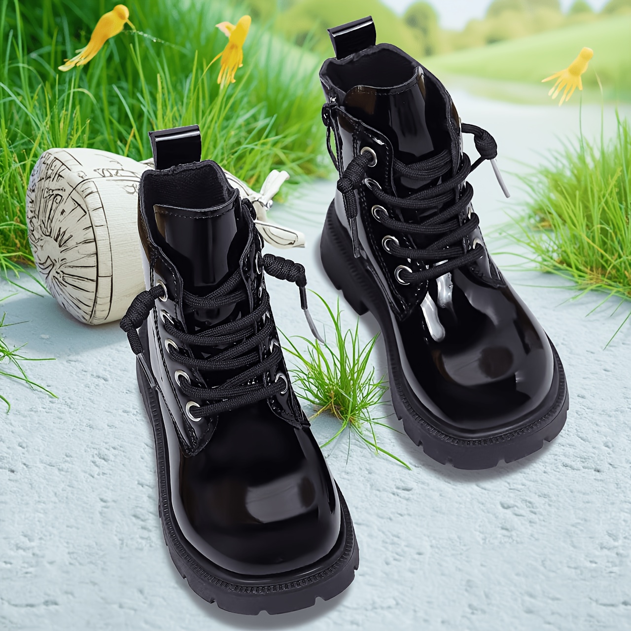 Short Boots Black Boots For Kids Girls Baby Girls Beautiful