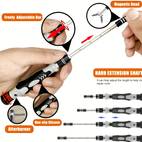 115 in 1 precision screwdriver set magnetic non slip handle tweezers professional repair tool kit with multiple bits for electronics mobile phone watch and automotive maintenanc