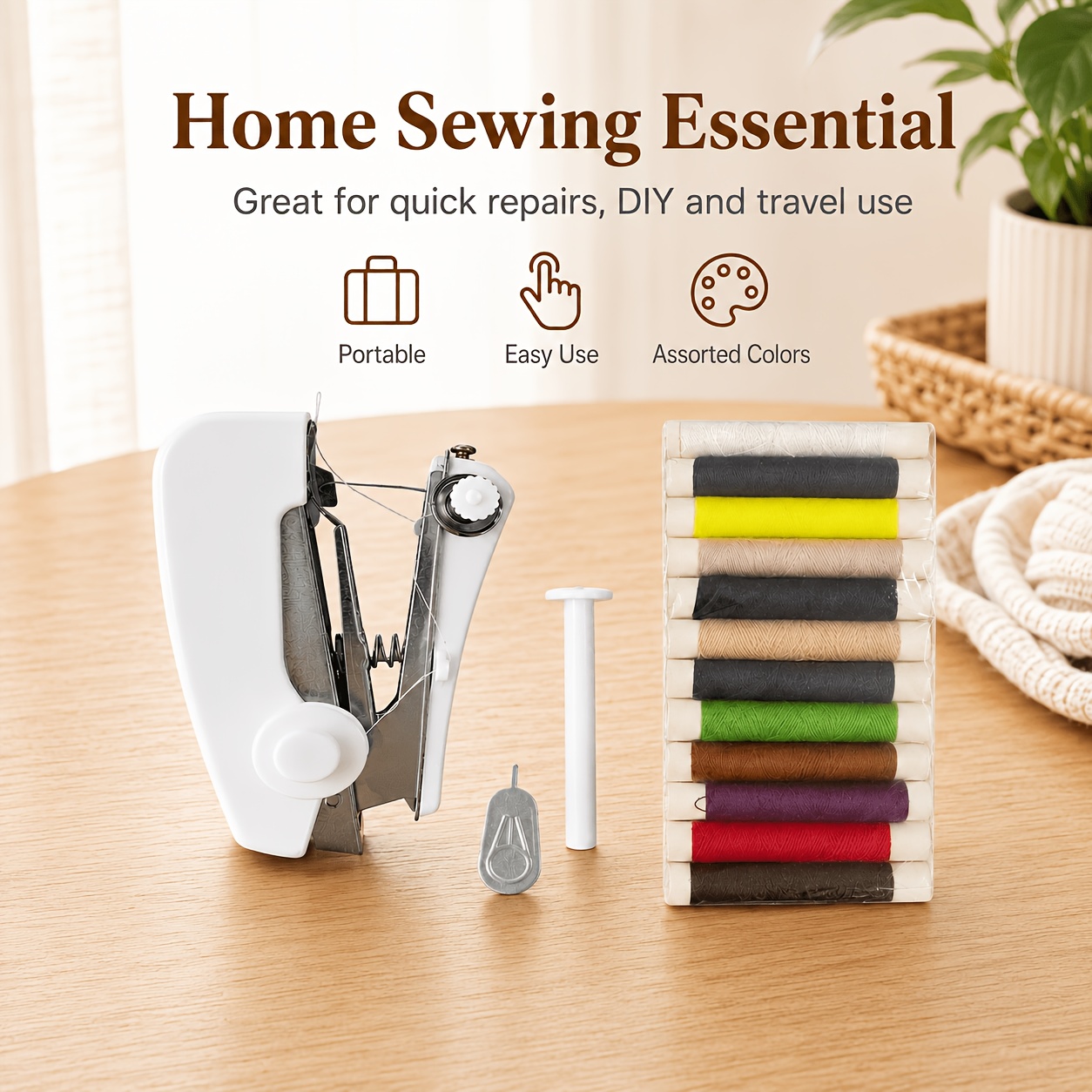 27pcs Portable Handheld Mini Sewing Machine Set