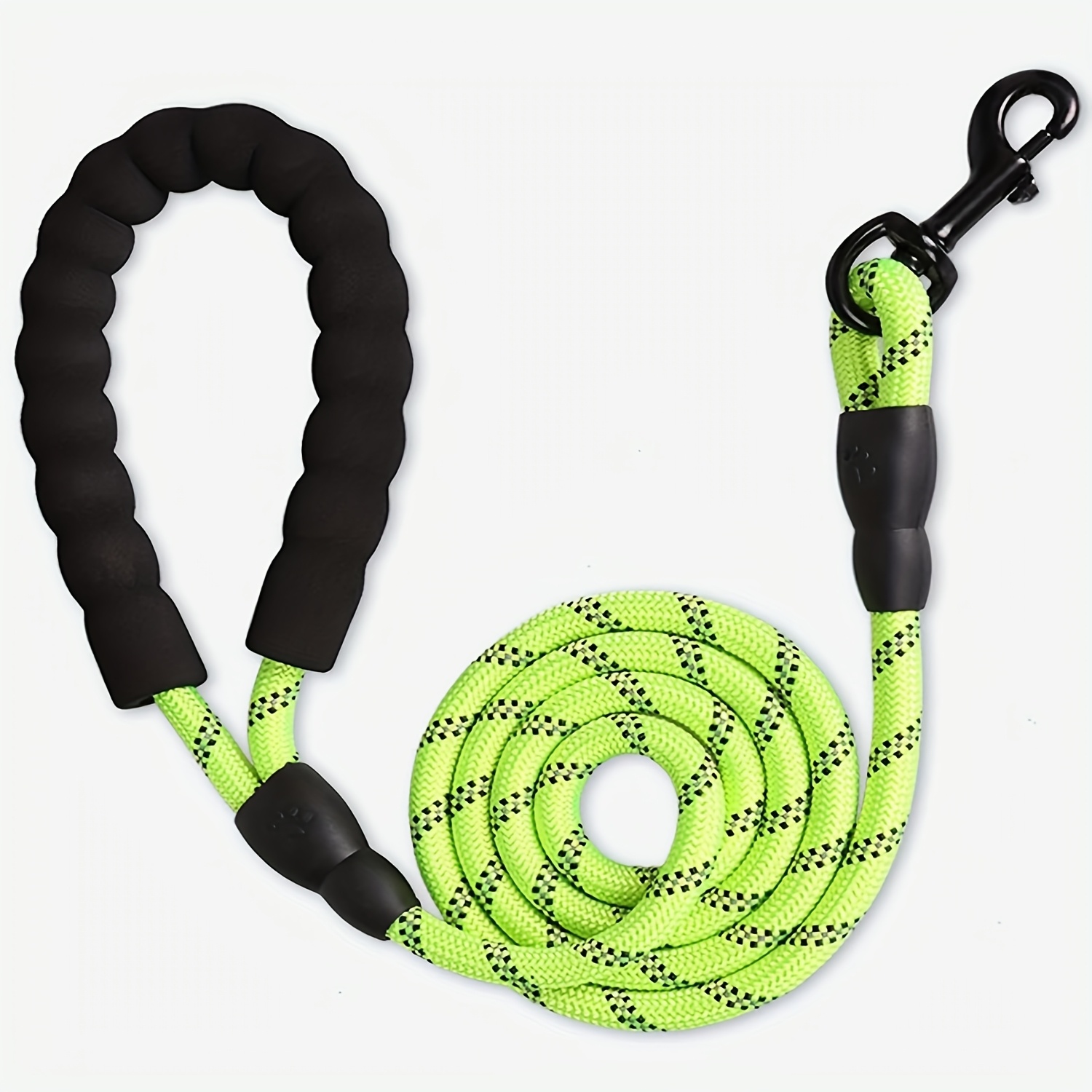 Dog Leash with Padded Handle and Reflective Threads for Small to Large Dogs, 4.11 ft, Multiple Colors