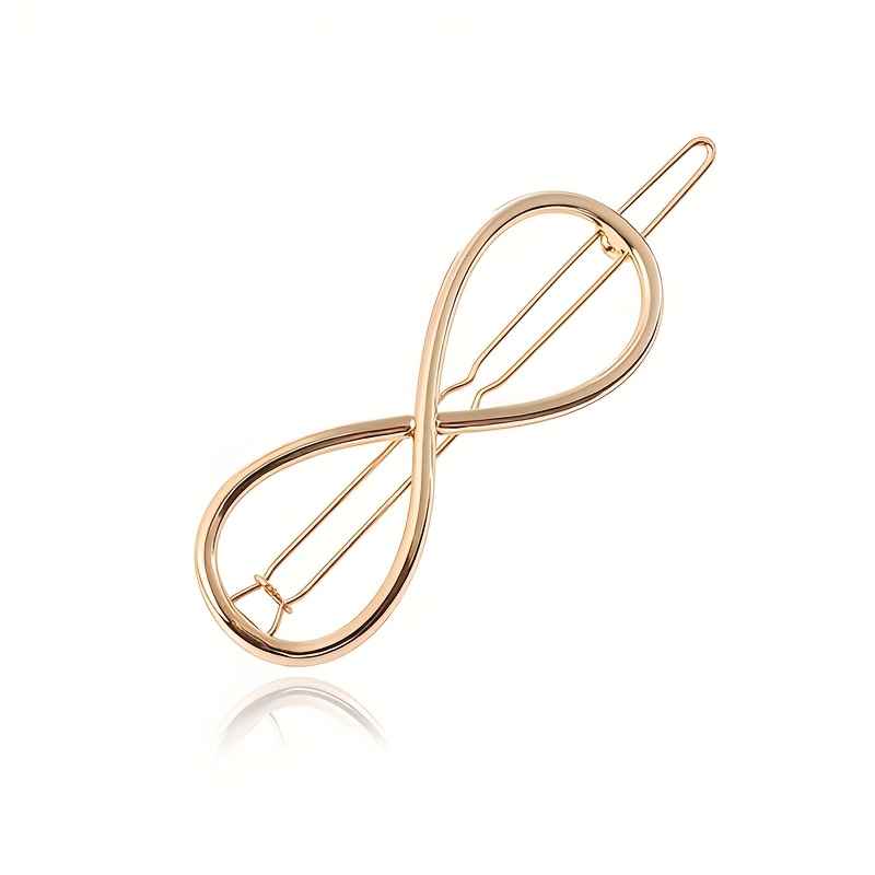 TEMU 1 Horquilla bohemia minimalista - Hebilla de rana hueca, color sólido, accesorio elegante para mujeres y adolescentes